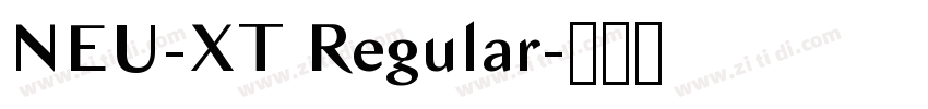 NEU-XT Regular字体转换